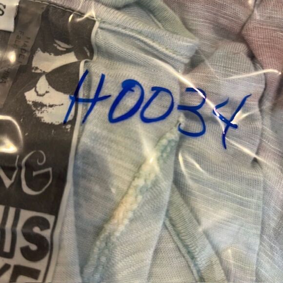 Young Fabulous & Broke Sleeveless Tie Dye Tee Asymmetic Hem Blue Purple Size S - Picture 9 of 9